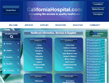 Tablet Screenshot of californiahospital.com